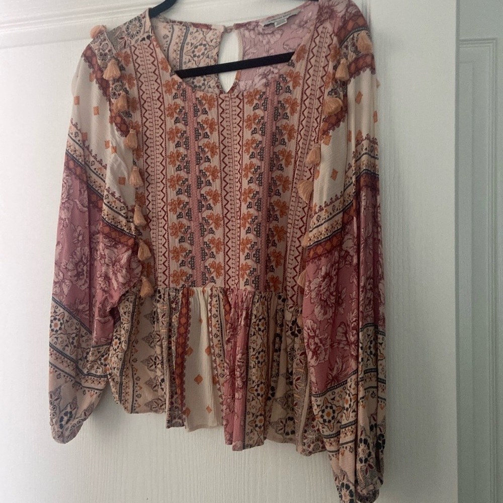 Boho long sleeve top